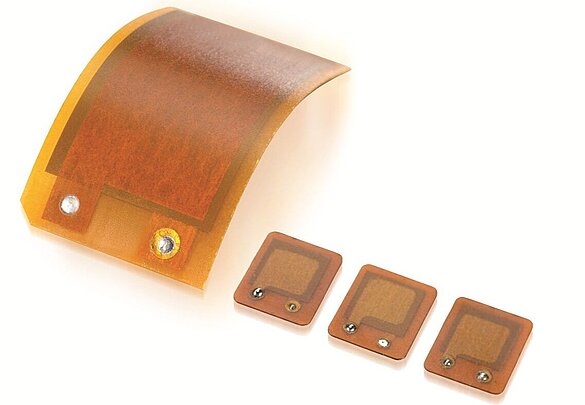 Different sizes of DuraAct flexible patch transducers (Image: PI Ceramic)