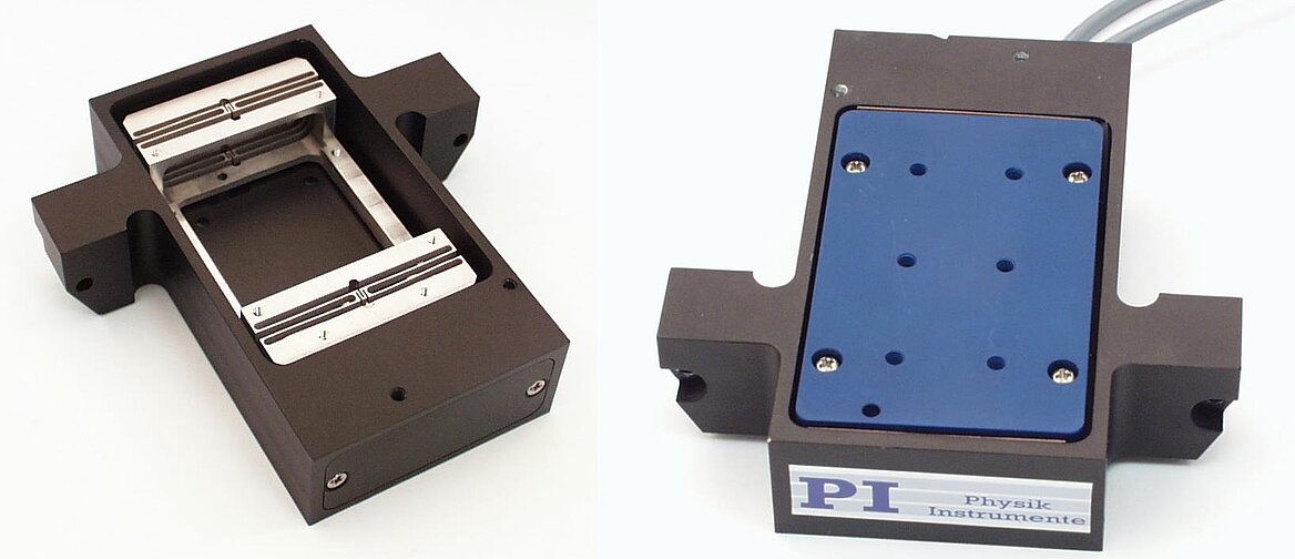 A flexure guided, compact linear scanner with voice coil direct drive, 4mm motion range. (Image: PI)