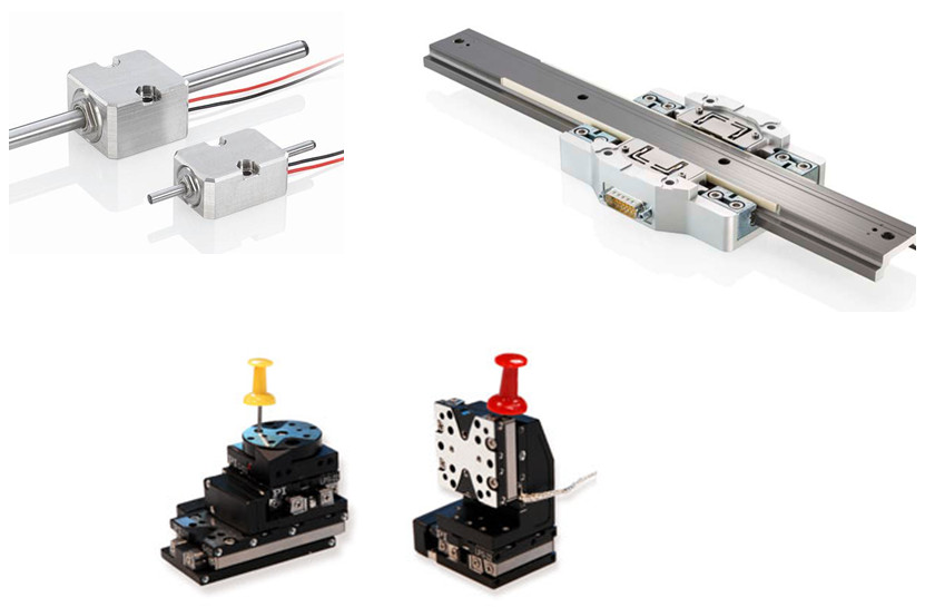 Different piezo motor driven actuators provide long travel ranges to 100’s of mm’s.