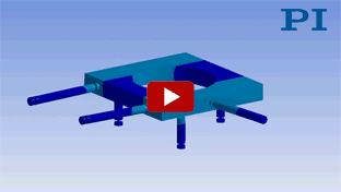 6-Axis Simulation with Piezo Linear Motor
