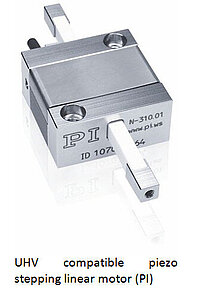 UHV compatible piezo stepping linear motor (PI)