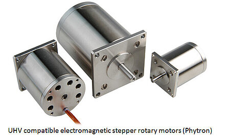 UHV compatible electromagnetic stepper rotary motors (Phytron)
