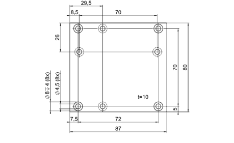 PI M-403.AP2 Adapter Bracket Drawing PI M-403.AP2 Adapter Bracket Drawing