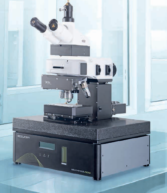 Very often individual classical microscopic methods are no longer sufficient in terms of optical resolution or information content. The combination of different microscopic methods yields more extensive and more accurate measurement data.  This combination of methods makes high demands on the individual components of the microscopes, and the sample positioning mechanisms.