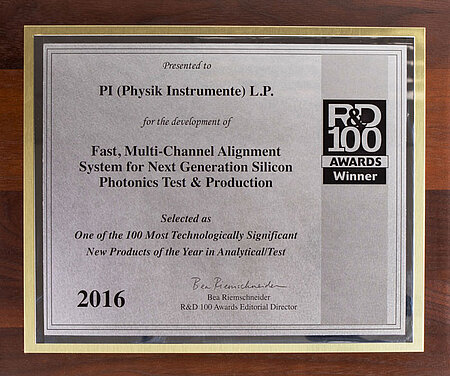 The FMPA system won an award at the R&D 100 Conference, Nov. 2-4, 2016, as one of the 100 most technologically significant products of the year in Analytical/Test.