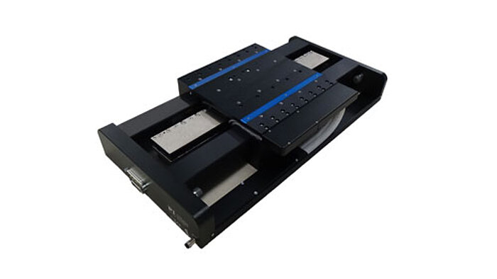 A-123 Piglide Air Bearing Stage The PIglide AT3 series of stages are linear servo motor driven with fully preloaded air bearings and an integral optical linear encoder. The combination of these non-contact components results in a frictionless motion platform that offers the highest performance, quality, and life. These stages are ideally suited for many high precision applications, such as metrology, photonics alignment, semiconductor inspection, flat panel display, laser machining, and precision scanning applications. The non-contact design also makes these stages ideal for cleanroom applications. A high-force linear motor can drive the stage to top speed within a few milliseconds, and the large capacity bearings can support payloads up to 35 kg. The laterally opposed, actively preloaded air bearing design in this model will support normal, vertical, and side-mounted orientations.