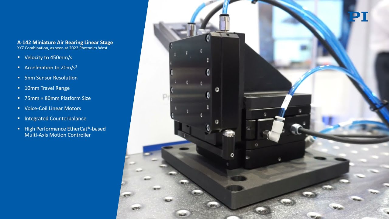 3-Axis Nanopositioning Stage – XYZ Air Bearing Stage | PI