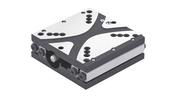 Q-545 Miniature Linear Stage This low profile linear translation stage is driven by a PIshift inertia-type piezo motor. The closed-loop stage is equipped with a high precision optical linear encoder providing for nanometer-level repeatability. An open-loop version and vacuum compatible and non-magnetic versions are also offered. The PIShift piezo inertia drive is very quiet, due to its high operating frequency of 20 kHz. It provides high holding forces of 10 N. The drive principle works similar to the classic tablecloth trick, a cyclical alternation of static und sliding friction between a moving runner and the drive element.
