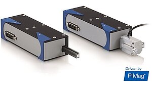 Linear actuators of the V-273 series with position sensors (l.) and additional force sensor (r.)