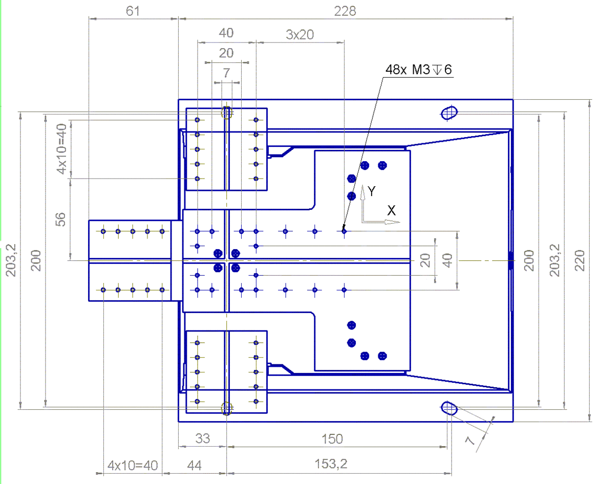 F-206 Parallel Kinematics Six Axis Positioning System, Top View