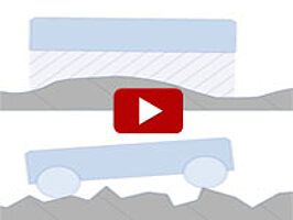 Animation explains how air bearings compare to mechanical bearings