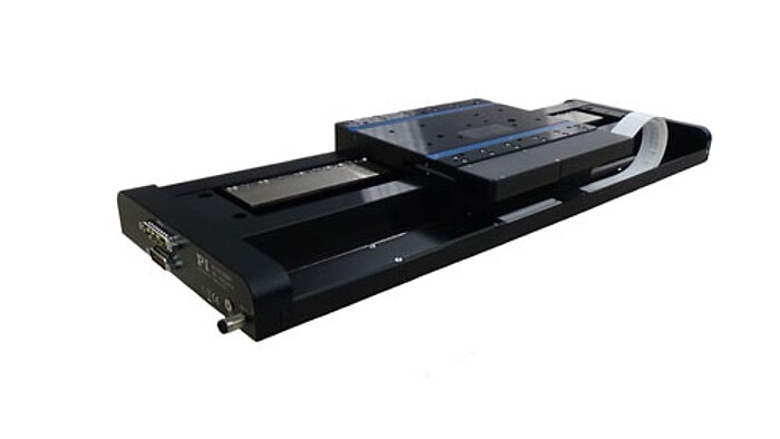 A-110 PIglide Air Bearing Stage PIglide LC air bearing positioning stages are linear servo motor driven with fully preloaded air bearings and optical linear encoders. The combination of these non-contact components results in a frictionless motion platform that offers the highest performance, quality and life. These stages are ideally suited for many high precision applications, such as metrology, photonics alignment, semiconductor, flat panel display and precision scanning applications. The non-contact design also makes these stages ideal for cleanroom applications.