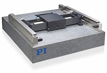 PIglide HS, standard planar air-bearing XY-Yaw linear motor stage for high-precision scanning and inspection applications. (Image: PI) Watch Video: How Air Bearings Work