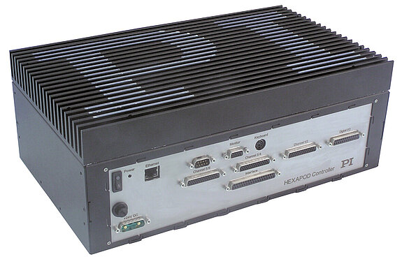 Hexapod vector motion controller with extended surface for high-altitude, fanless operation (Image: PI)