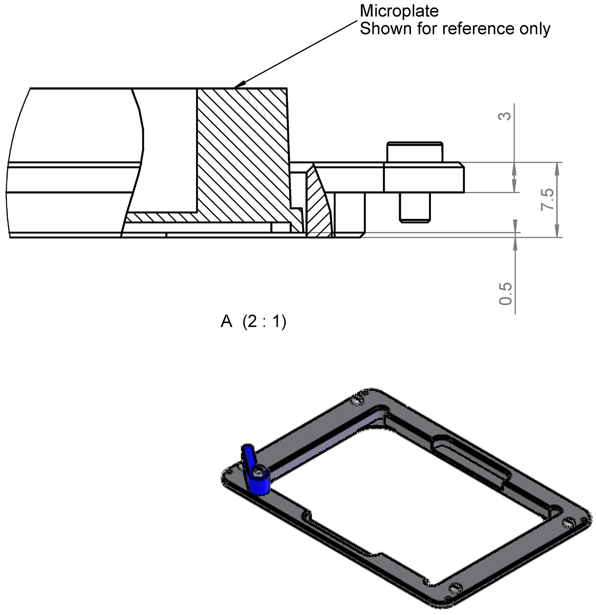 P-736.WPO Microtiter Plate Holder
