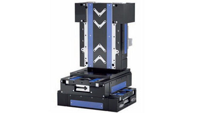 XYZ Combination of three V-551 Linear Motor Stages with Counterbalance XYZ Combination of three V-551 Linear Motor Stages with Counterbalance