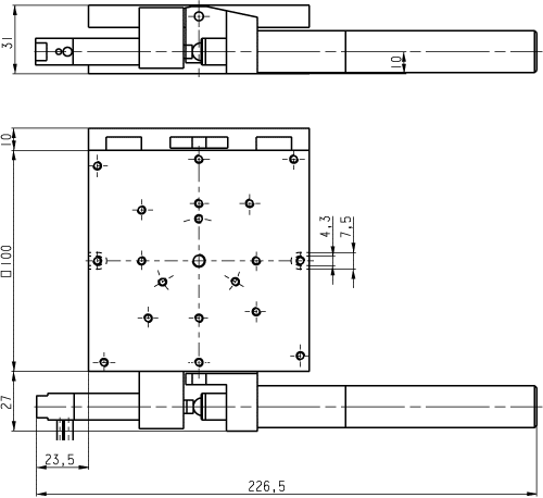 M-044.D0 with Optional PZT Drive