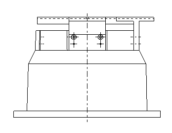 F-206 Parallel Kinematics Six Axis Positioning System, Front View