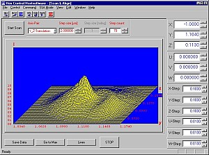 HexControl Software showing Optical Device Scan