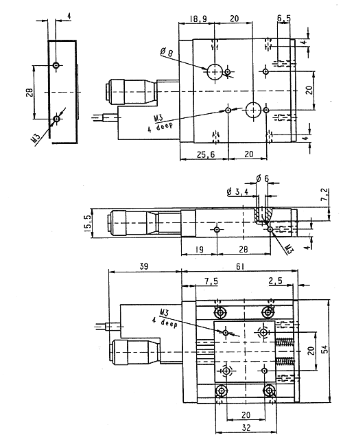 M-105.1P Dimensions