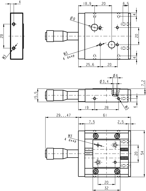 M-105.10 Dimensions