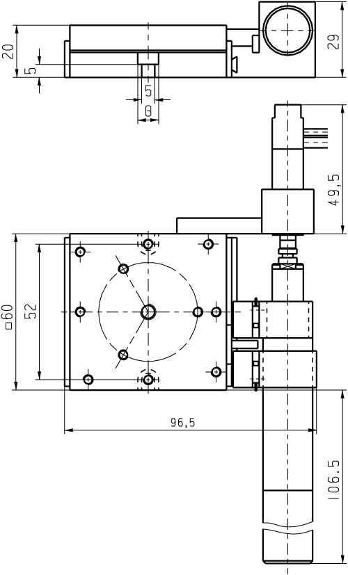 M-011.DS Dimensions