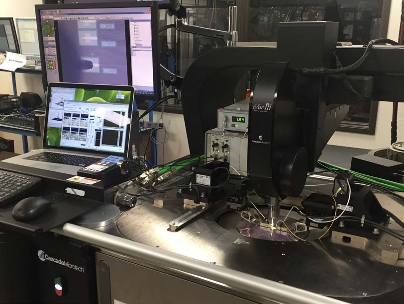 Cascade Microtech’s pioneering CM300xi photonics-enabled engineering wafer probe station integrates PI’s Fast Multichannel Photonics Alignment systems (12-axis double system shown) for high throughput, wafer-safe, nano-precision optical probing of on-wafer Silicon Photonics devices. (Image: Cascade Microtech, a FormFactor company)