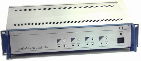 PI’s E-710 was a pioneering all-digital nanopositioning controller in the early 1990s. Besides offering a then-astounding 20-bit resolution and software-adjustable calibration and tuning, it offered virtual coordinate systems, waveform generation, and Digital Dynamic Linearization (DDL) for high fidelity repetitive waveforms. (Image: PI)