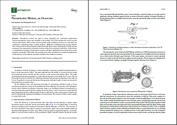 Read the full article: Piezoelectric Motors, an Overview