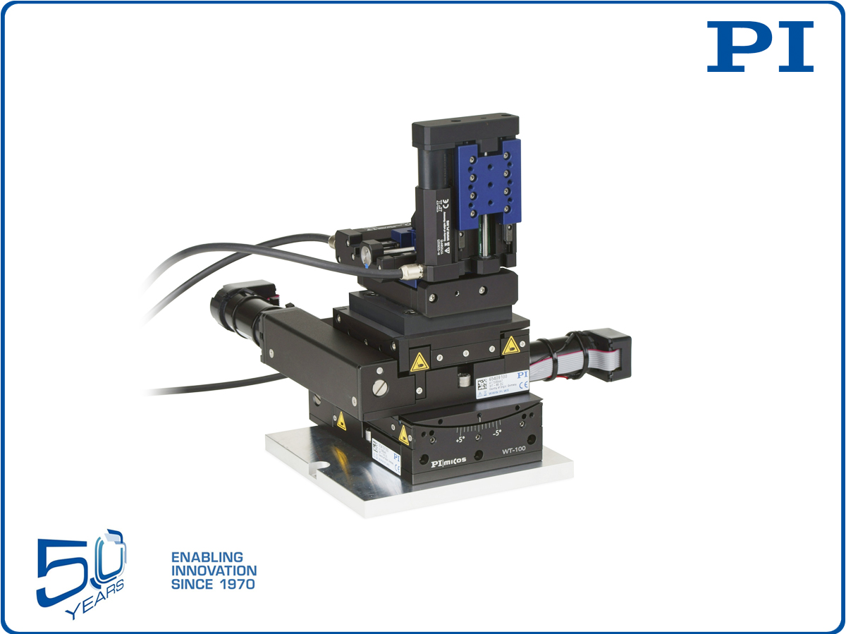 M5-Axis Stage for Precision Positioning and Automated Fiber Optics Alignment
