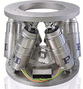 Ultra-High Load Hexapod, Long Travel, Micron Precision, 1 Ton in Any Orientation