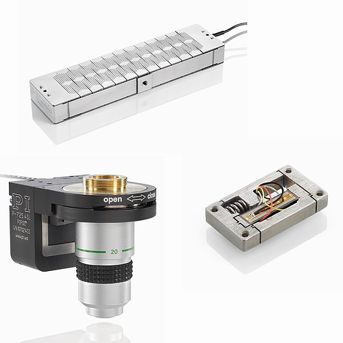 Examples of different piezo flexure actuators and flexure positioning systems.