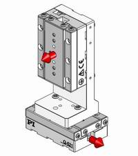  XY combinations mount directly without adapters. A Z-bracket is available for vertical applications.